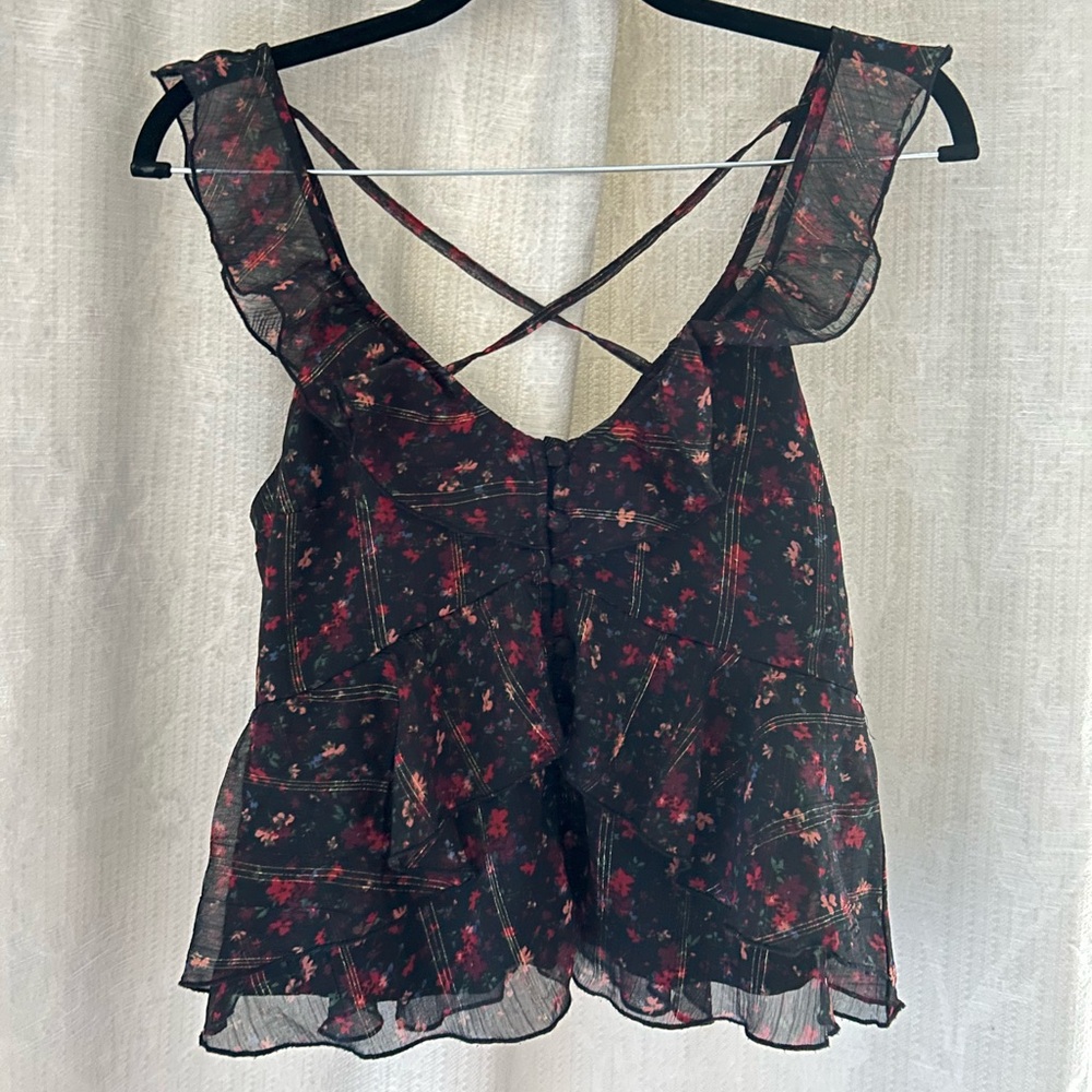 Abercrombie & Fitch floral babydoll top
